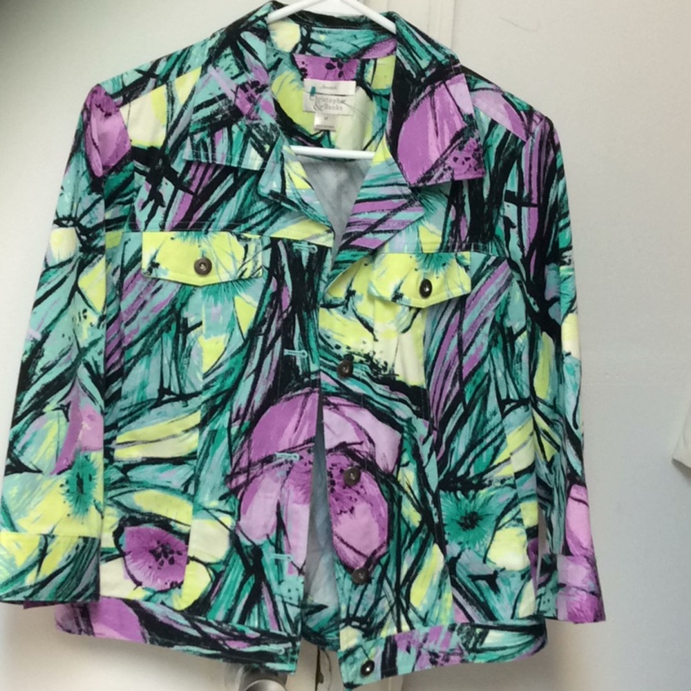 Christopher & Banks Jean Style Jacket. Sz M